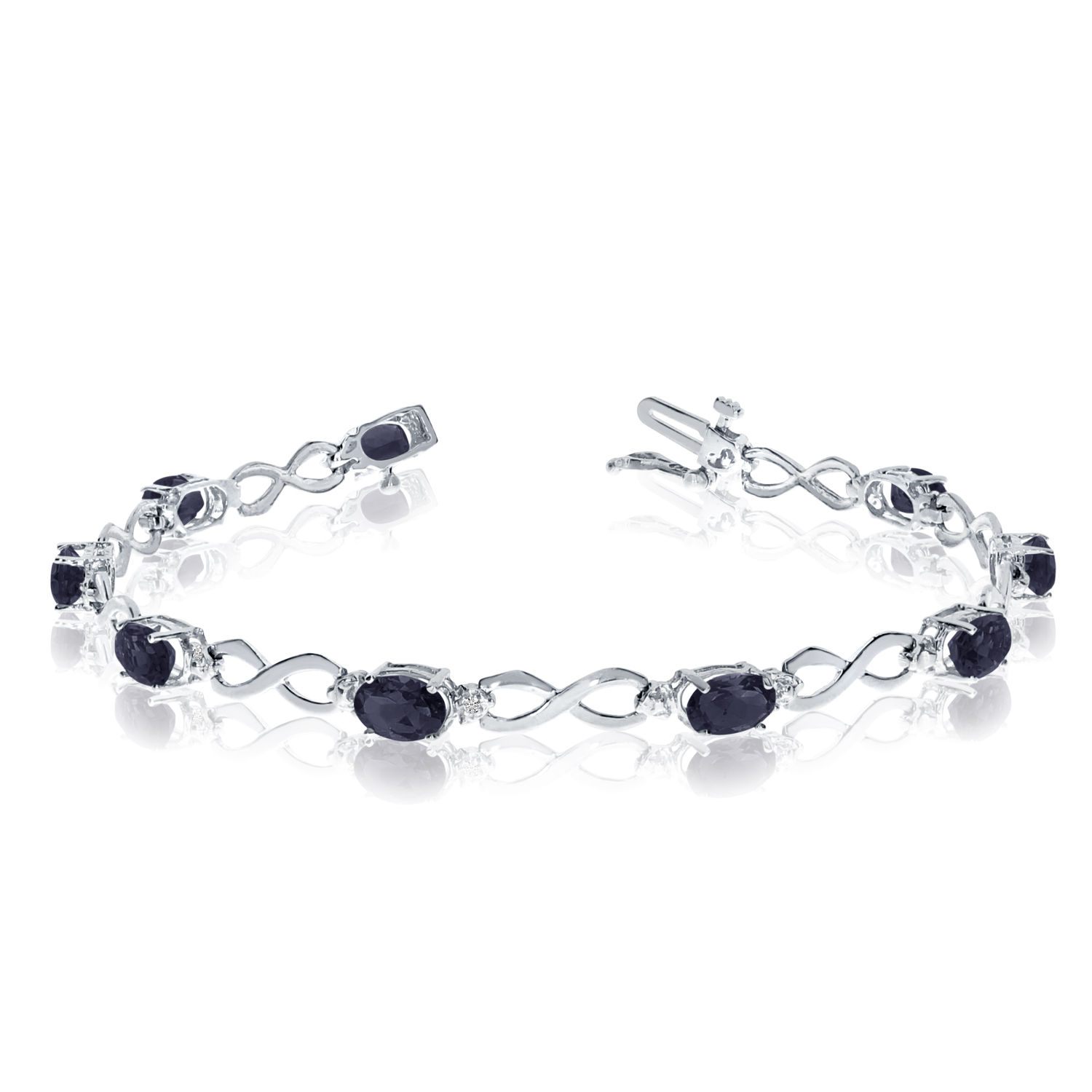 infinity diamond tennis bracelet