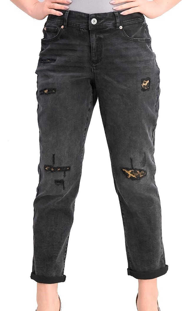INC Women's Jeans Black Size 12X28 