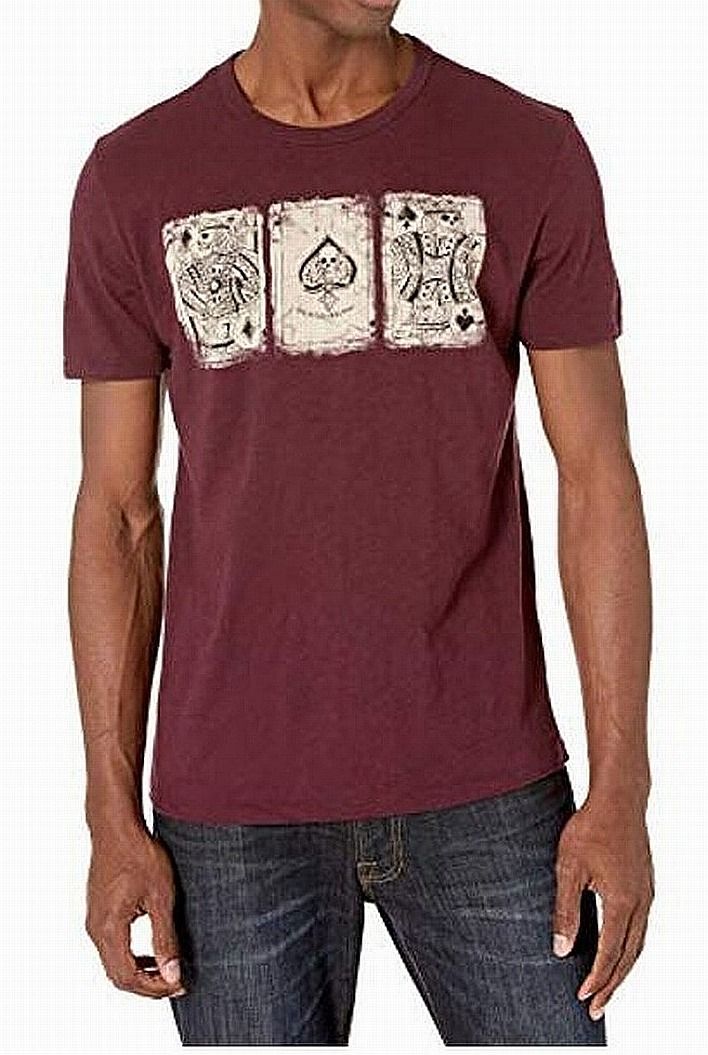 Lucky Brand Mens T-Shirt Red Size XL 