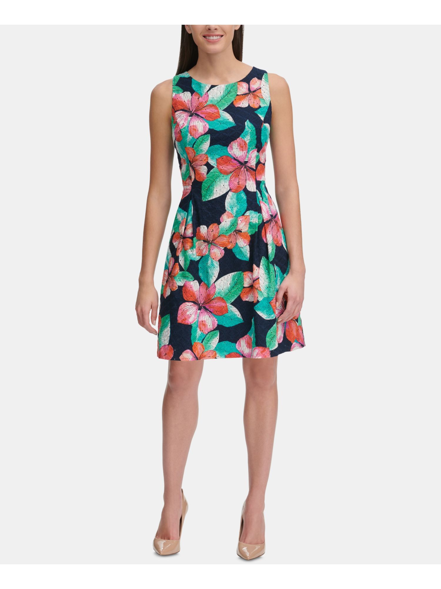 tommy hilfiger floral shift dress