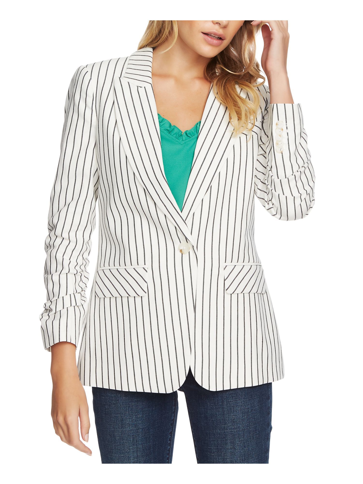 striped blazer womens