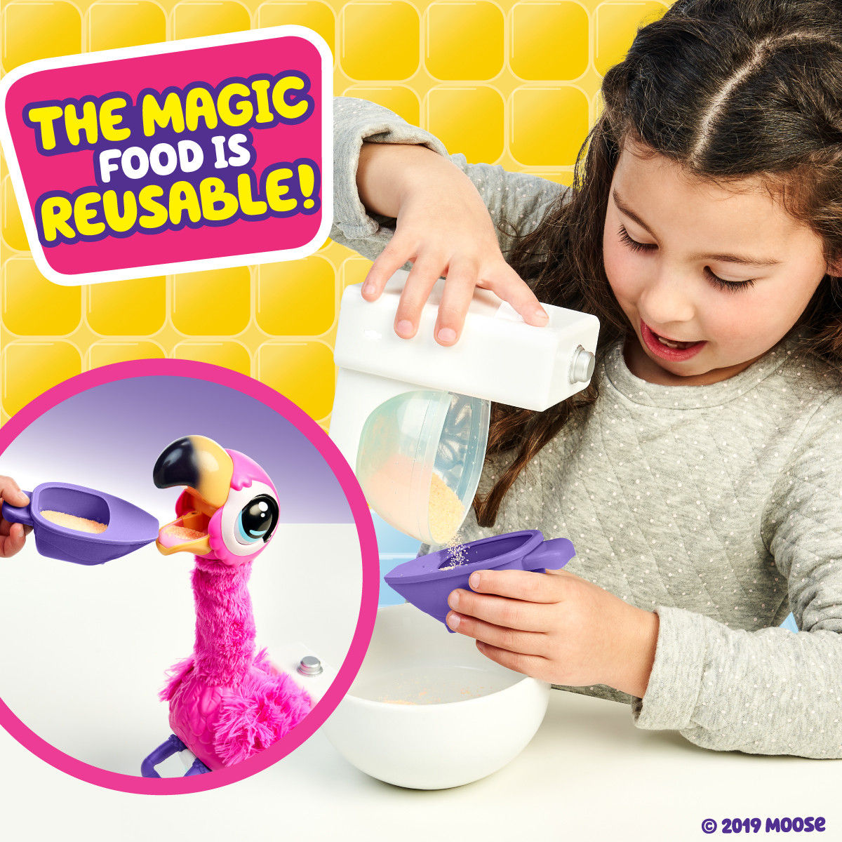 flamingo toilet toy