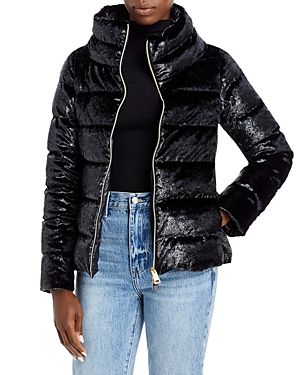 Herno Crystal Velvet Puffer Jacket 