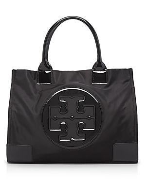 black ella nylon tote