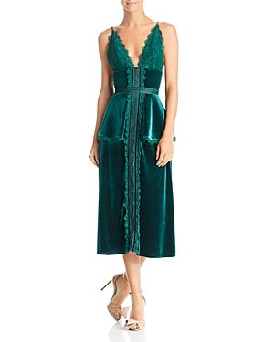 sau lee bridget velvet dress