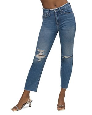 good american frayed hem jeans