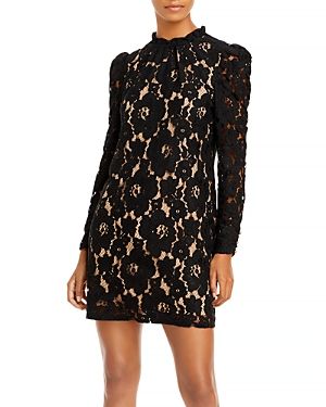 Wayf Emma Puff Sleeve Lace Dress 