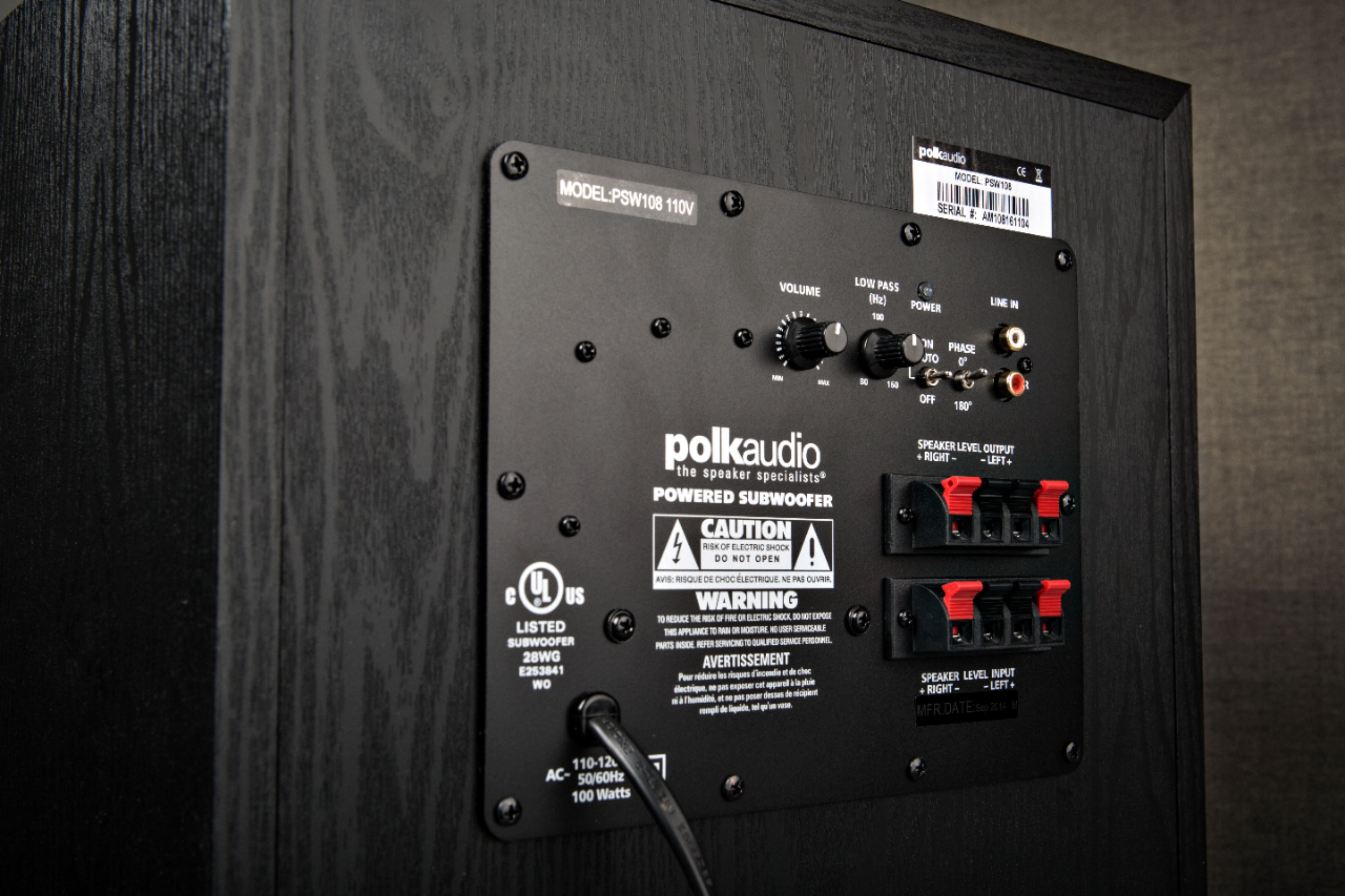 subwoofer polk audio psw108