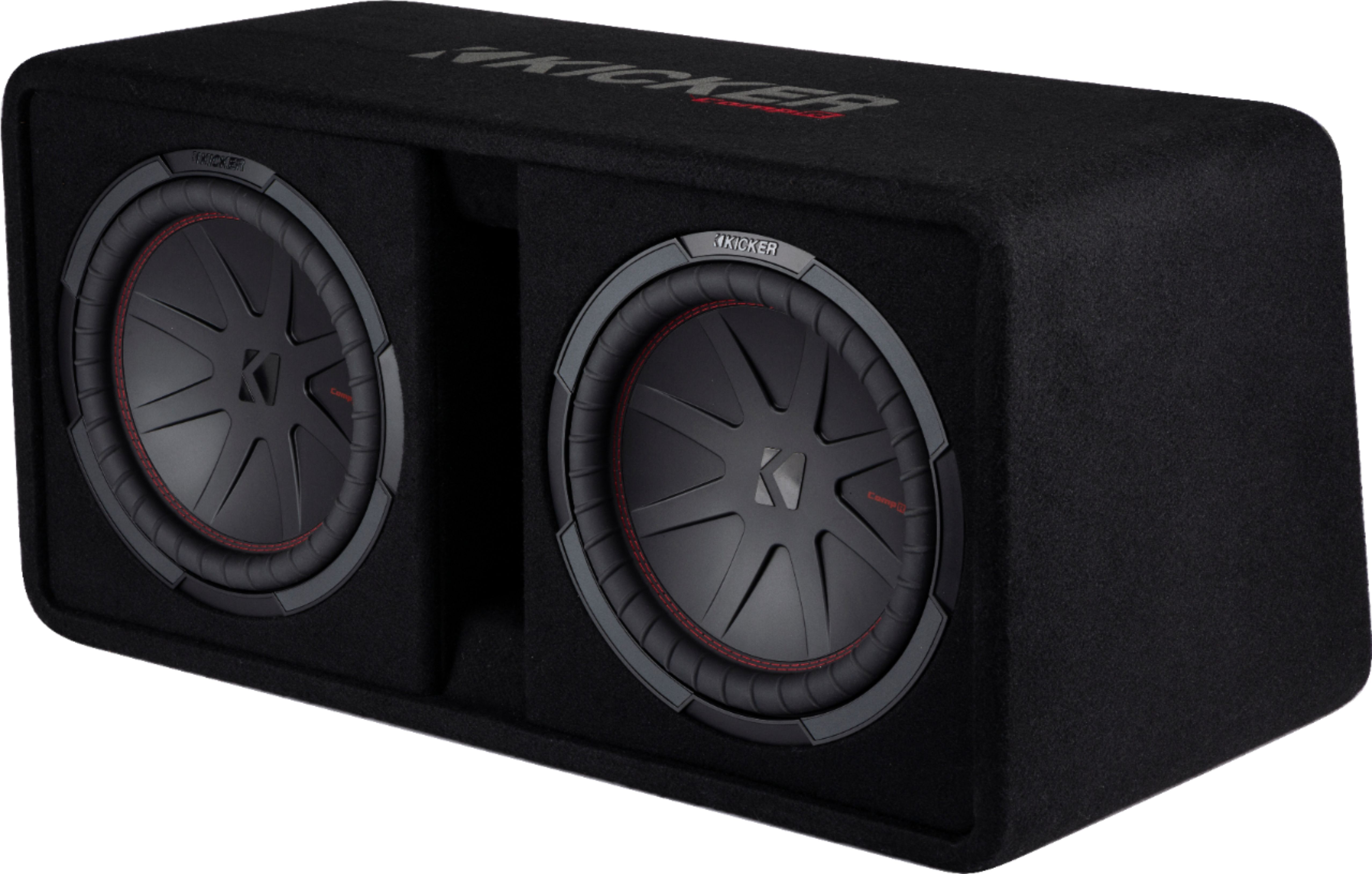 kicker subwoofer dual 12