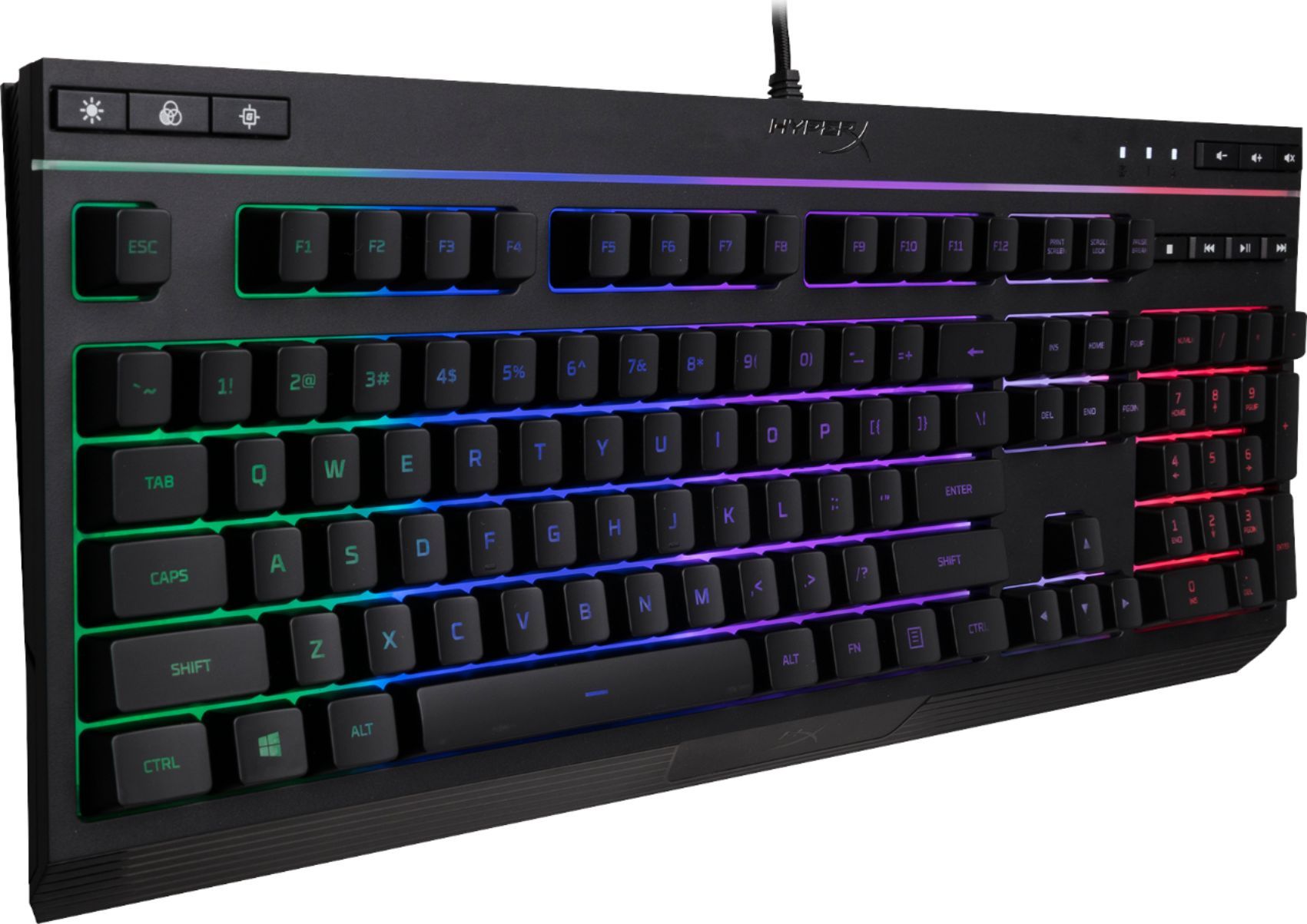 alloy core rgb membrane gaming keyboard