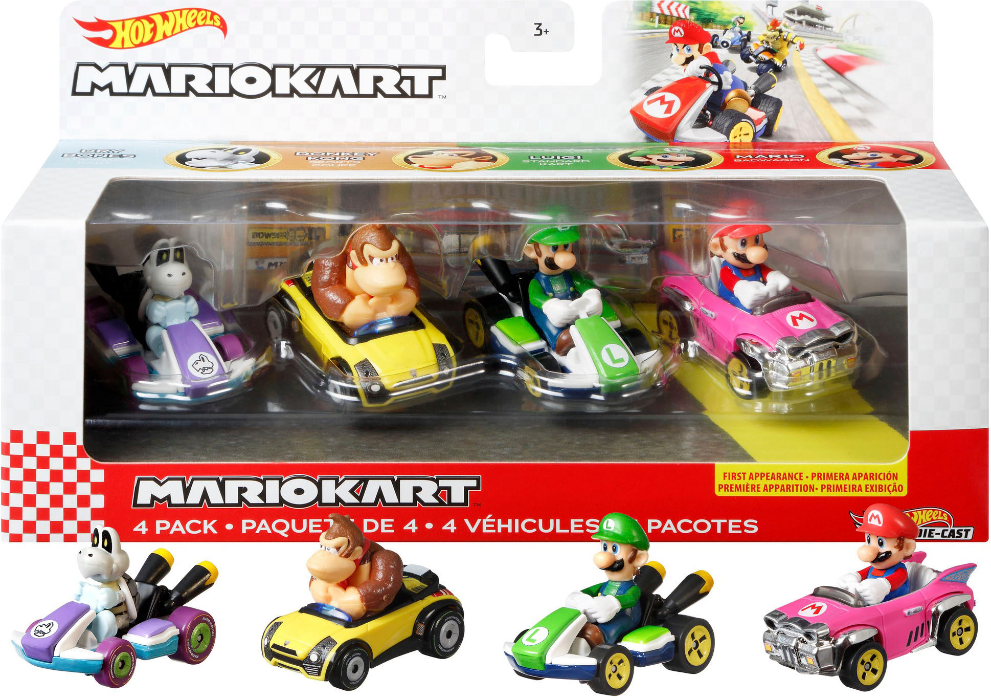 mario hotwheel cars