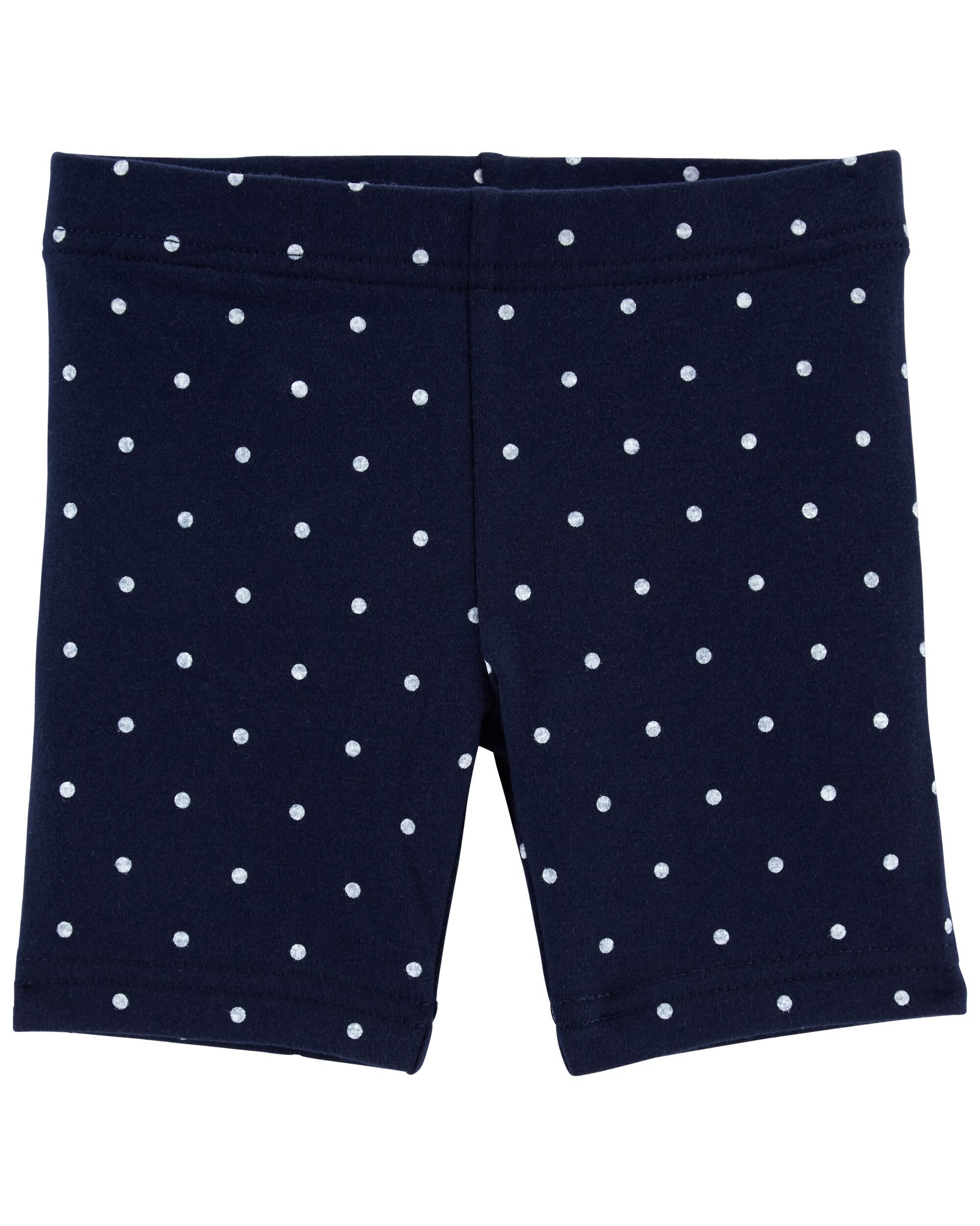 blue polka dot shorts