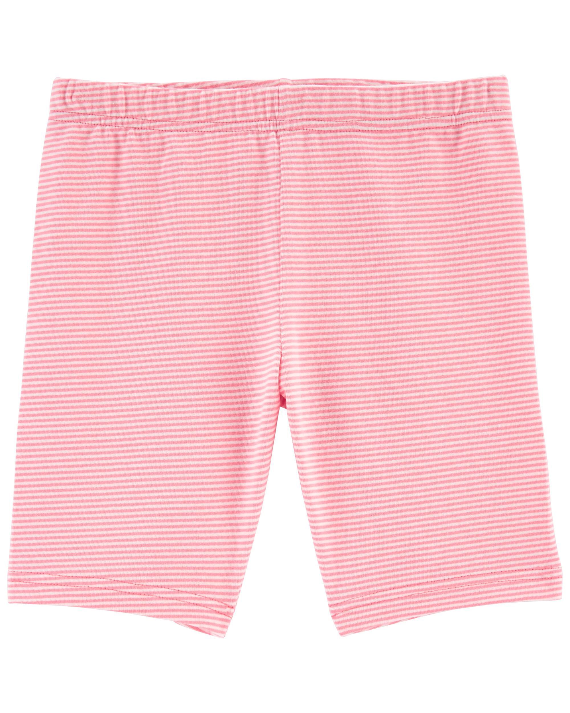 striped biker shorts