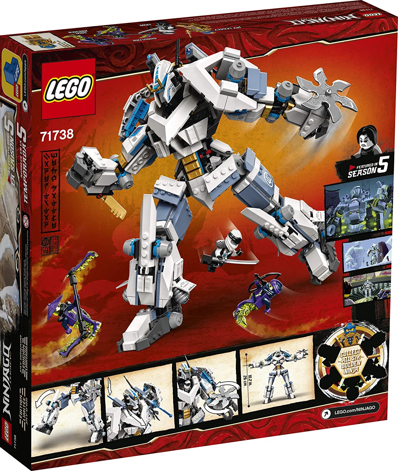 lego ninjago zane titan mech