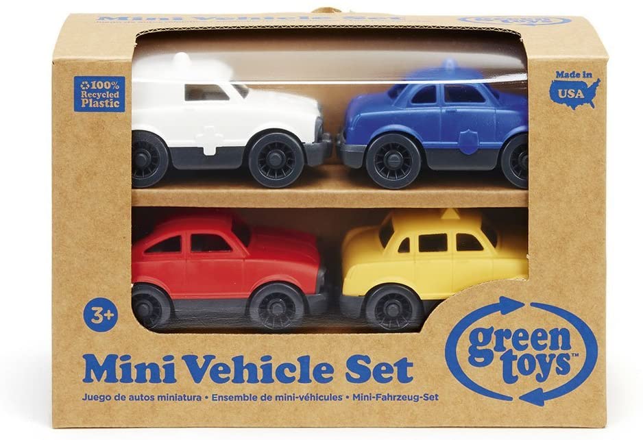 green mini toy car