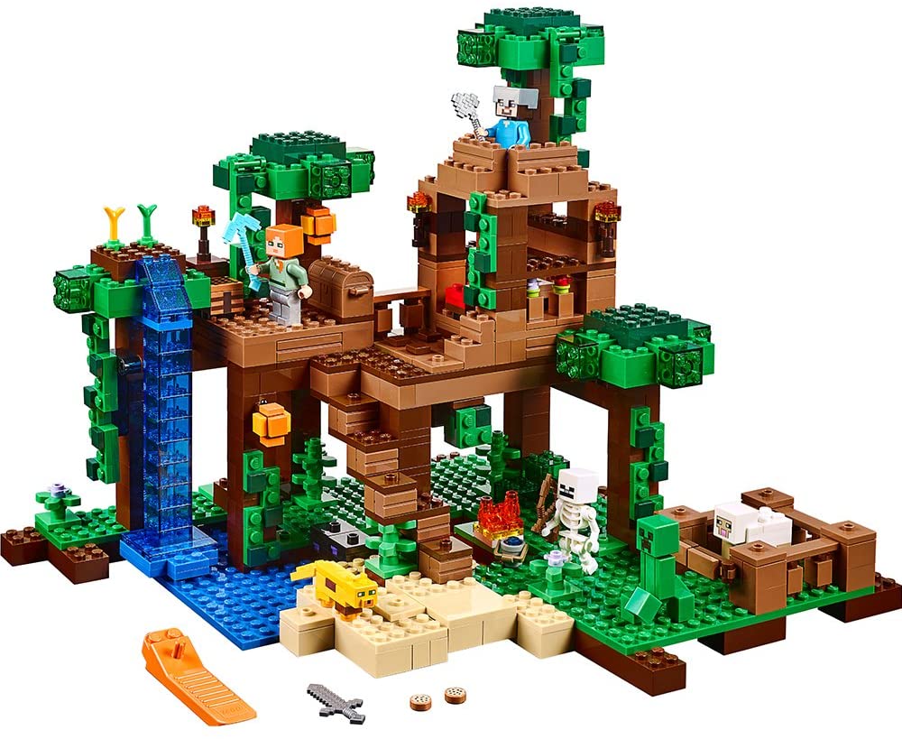 lego minecraft jungle treehouse