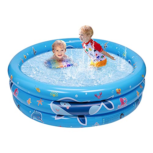 balnore Inflatable Kiddie Pool, 3 Ring 