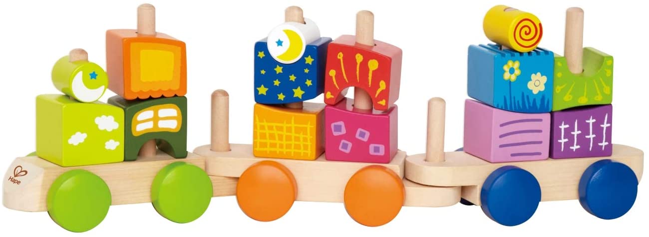 hape fantasia blocks train