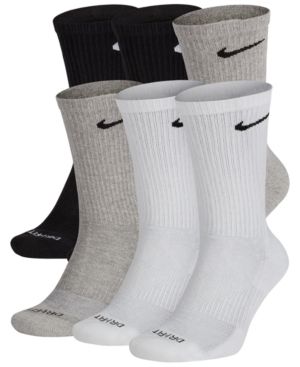 Nike men's socks dri fit crew 6 pairs Clearance