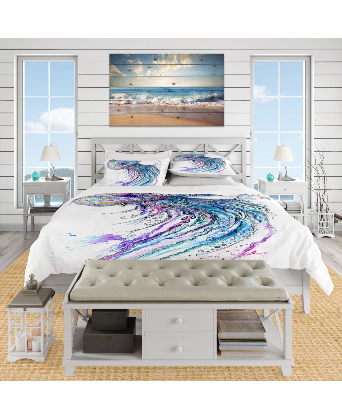tropical fish duvet cover