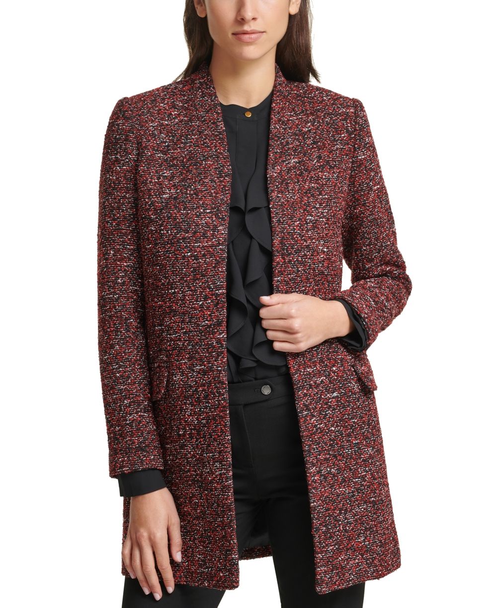 Calvin Klein Petite Tweed Topper Jacket 