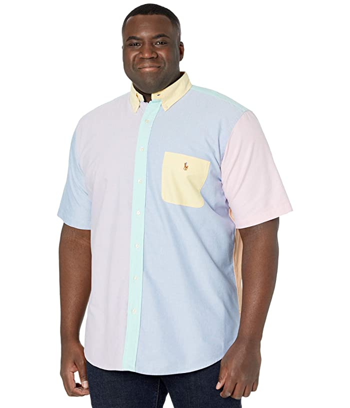 blue and yellow ralph lauren polo shirt