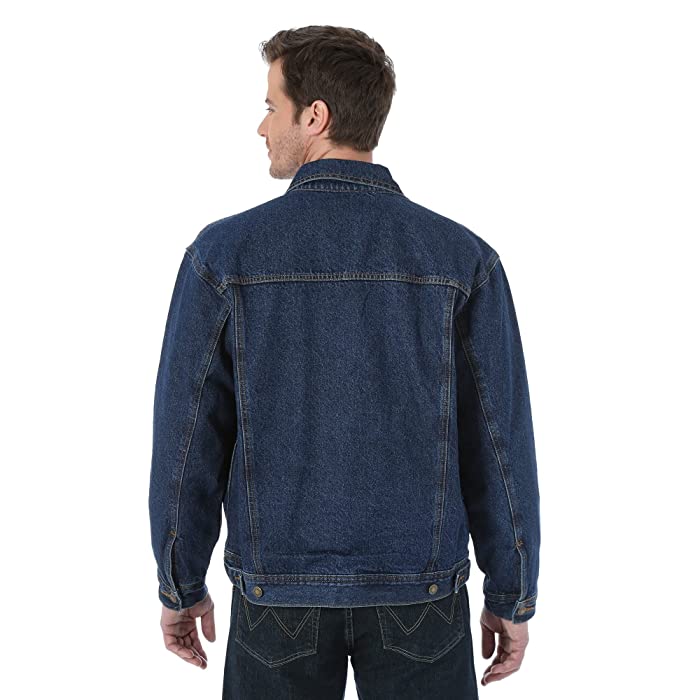wrangler flannel lined denim jacket