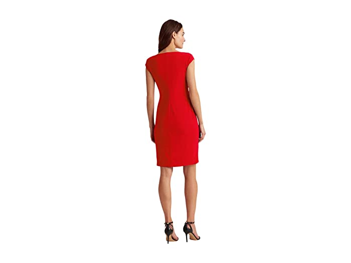 LAUREN Ralph Lauren Jersey Surplice Dress | American Outlets