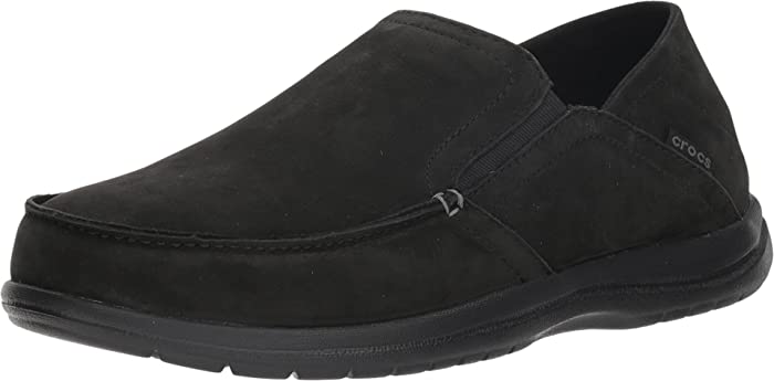 croc loafers black