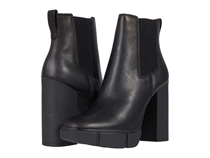 steve madden revised black leather