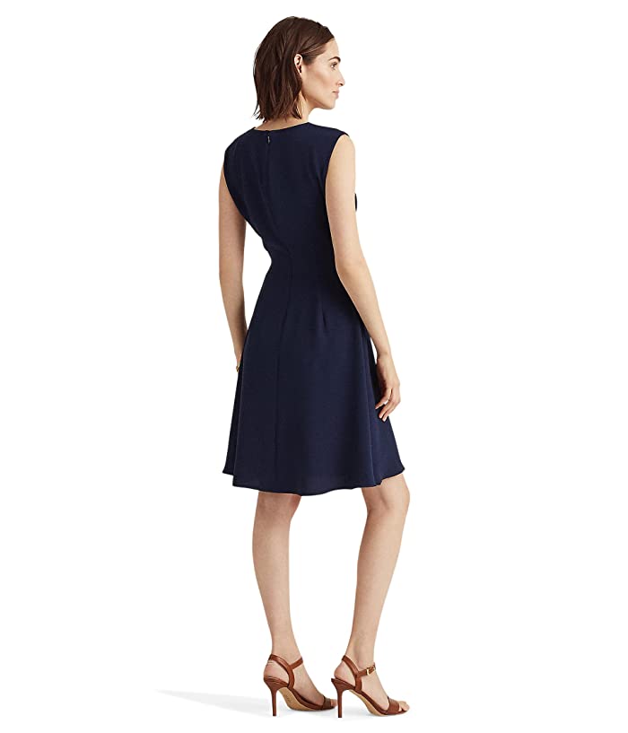 Lauren ralph lauren discount double-faced fit-and-flare dress