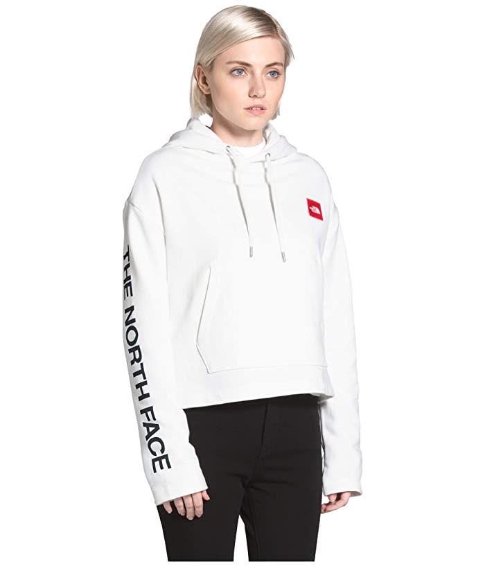 Logo Crop French Terry Pullover Hoodie 