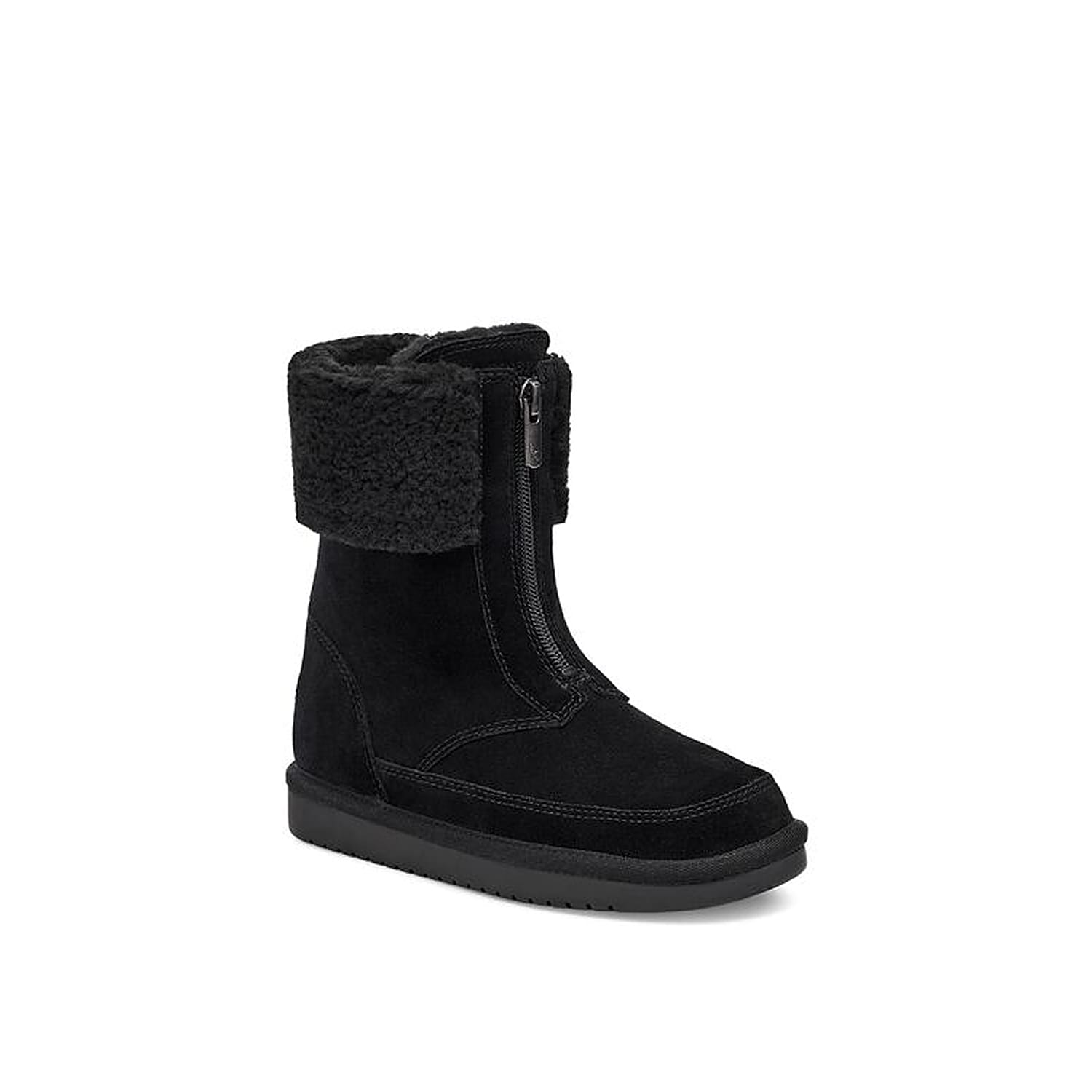 black short snow boots