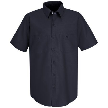 mens short sleeve button up work shirts