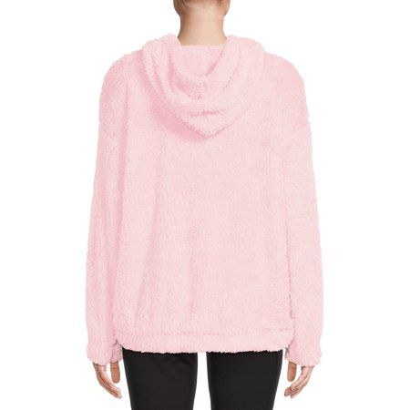 Athletic Works Women's Faux Sherpa Pullover Hoodie | American Outlets