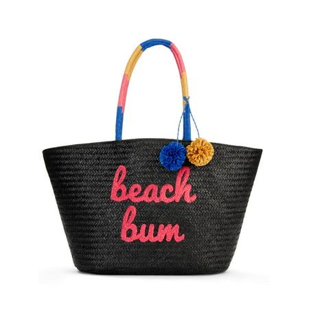 Black beach tote Clearance