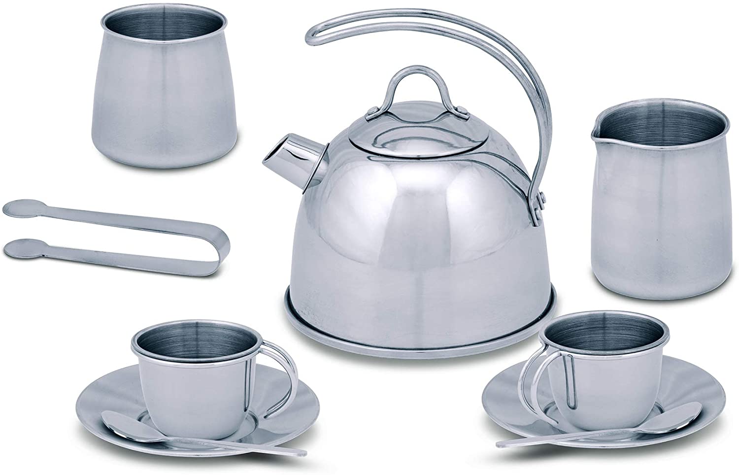 melissa and doug stainless steel tea set